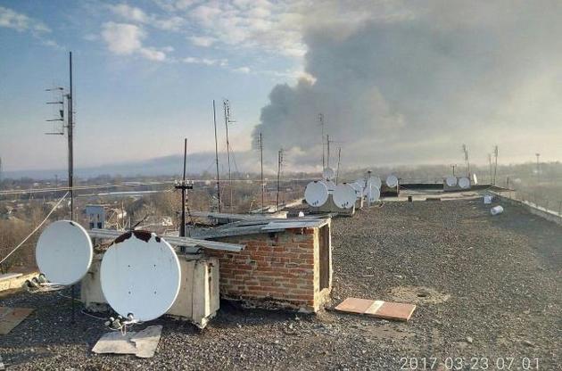 "Украэрорух" закрыл небо над местом пожара возле Балаклеи