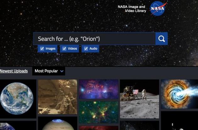 NASA создало единую базу своих фотографий и видео