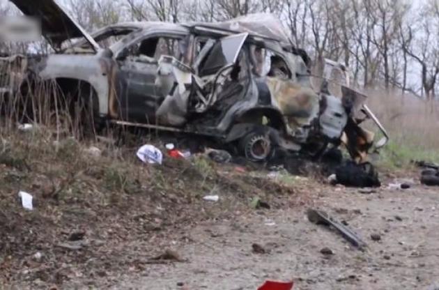 Бойовики ОРЛО опублікували відео з місця підриву автомобіля ОБСЄ
