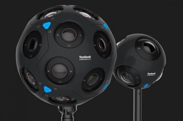 Facebook представила нові пристрої для зйомки 360-градусних відео