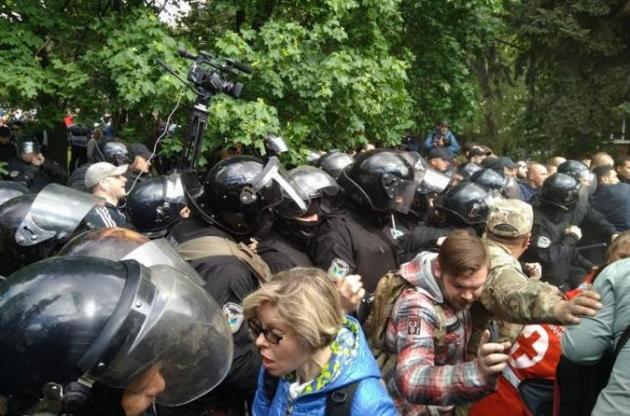 В Днепре произошла стычка с участием ветеранов АТО.