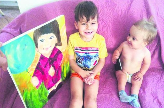 Сашко, Андрійко і Сима