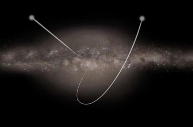 Зірки вилітають з центру Чумацького Шляху на великій швидкості