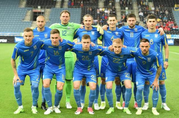 Сборная Украины поднялась на 25-е место в рейтинге ФИФА