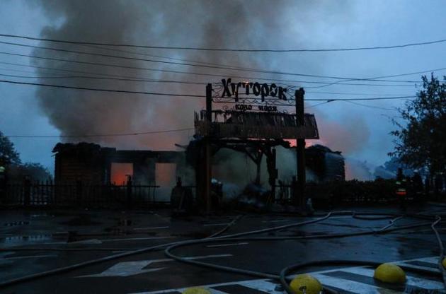 На пляже Ланжерон в Одессе сгорел ресторан
