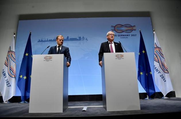 Туск і Юнкер дали прес-конференцію на G20.