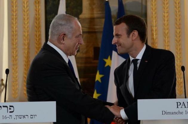 Макрон закликав Ізраїль і Палестину відновити переговори про створення двох держав