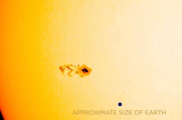 Пятно на Солнце можно было наблюдать 5-11 июля