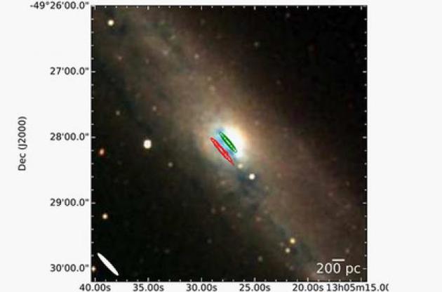 Облако метанола располагается в галактике NGC 4945