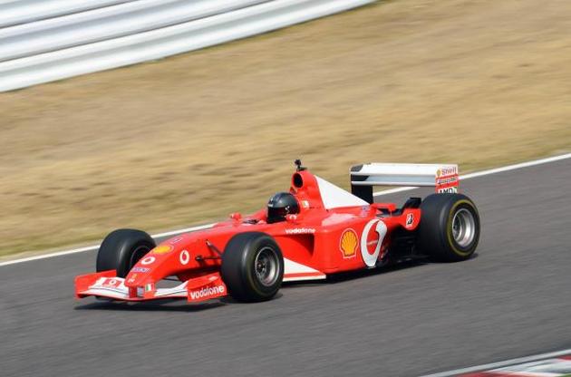 На этом болиде Шумахер в 2001 году выиграл четвертый титул чемпиона мира