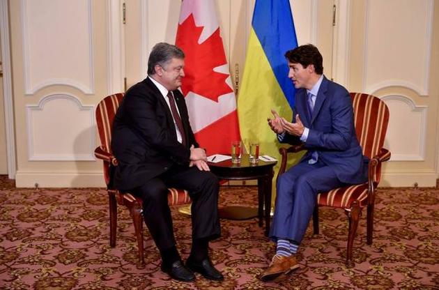 В Канаде стартовали переговоры Порошенко с Трюдо