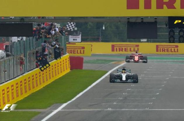 Формула-1: Хэмилтон выиграл Гран-при Бельгии