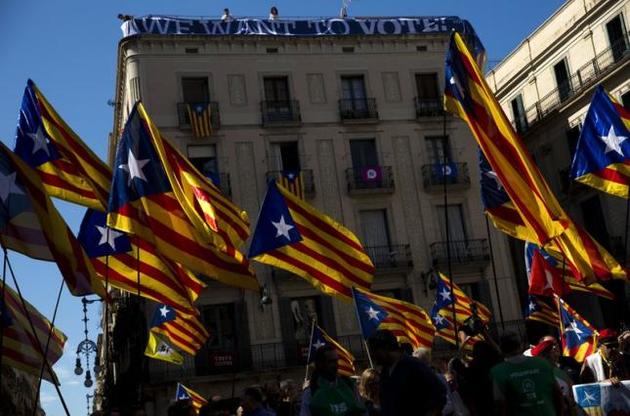 На улицы городов Каталонии вышли сторонники независимости