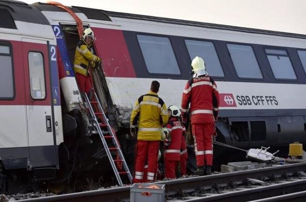 У Швейцарії зіткнулися два потяги, близько 30 осіб постраждали