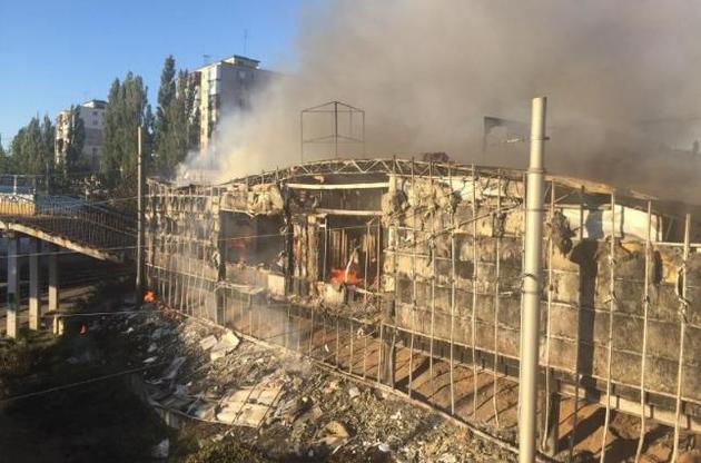 В Киеве на Святошино сгорела аптека