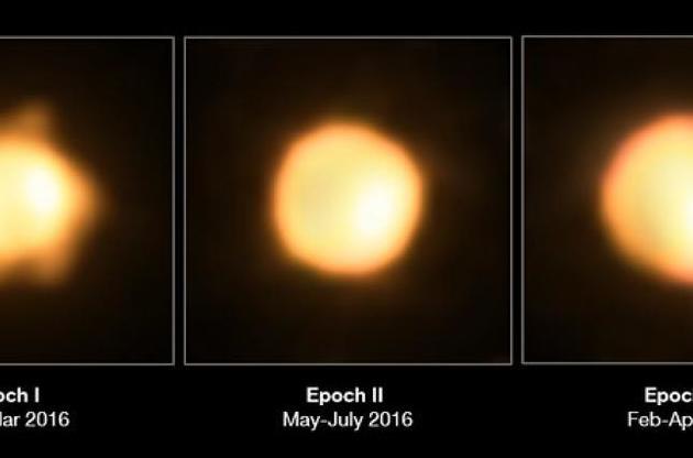 Диаметр звезды превышает диаметр Солнца в 1400 раз