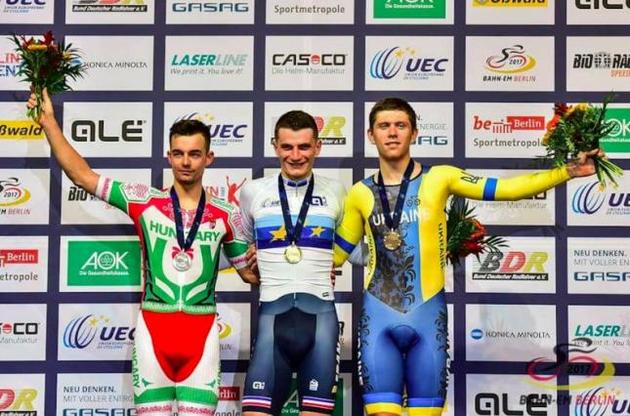 Украинский велогонщик выиграл бронзовую медаль чемпионата Европы
