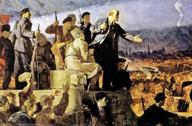 «Приїзд В.І.Леніна до Петрограду 3(16) квітня 1917 р.». Художник К.Аксенов