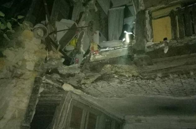 В Одессе обрушилась стена жилого дома