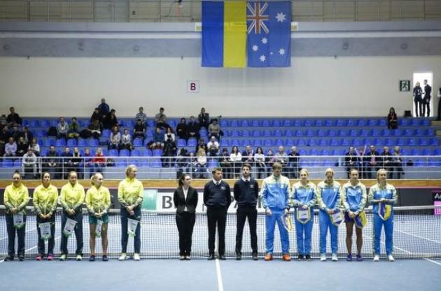 Украина сыграет с Австралией в Кубке Федерации на травяном корте в Канберре