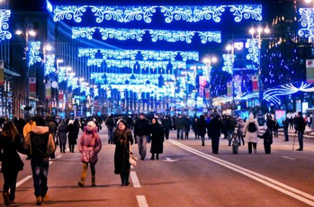 Крещатик перекроют только на Новый год и Рождество