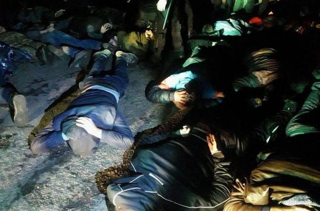 Всех задержанных доставили в райотдел полиции