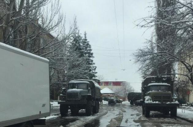 Опубликовано видео выезда техники террористов ОРДО из Луганска