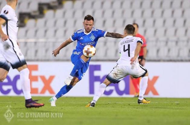 "Динамо" зіграє в Києві проти "Партизана"