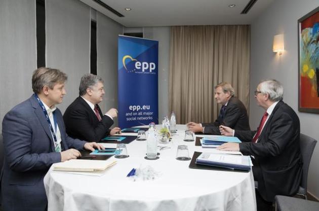 Порошенко обсудил с Юнкером подготовку инвестконференции по помощи Украине