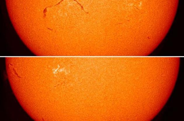 Астрономи помітили на Сонці рідкісний за розміром протуберанець