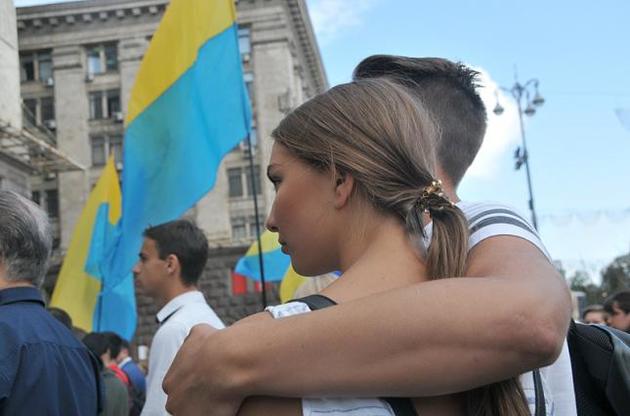 Большинство украинцев чувствуют себя счастливыми