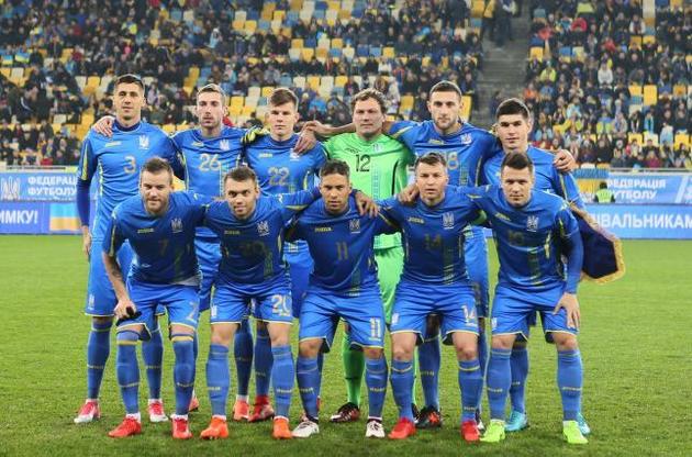 Сборная Украины завершила год на 35-м месте в рейтинге ФИФА