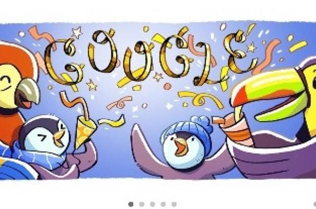 Google посвятил дудл Кануну Нового года