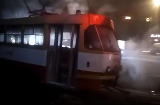 В Одессе на ходу загорелся трамвай, есть пострадавшие
