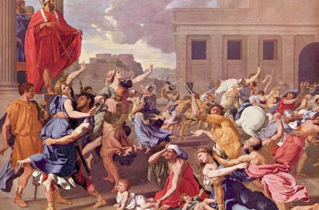 Похищение сабинянок, Николя Пуссен, 1637 г.