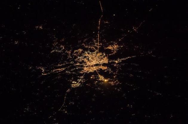 Астронавт NASA опублікував знімок нічного Києва з космосу