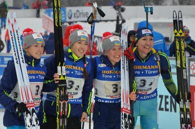 Українським біатлоністкам прогнозують "срібло" в естафеті