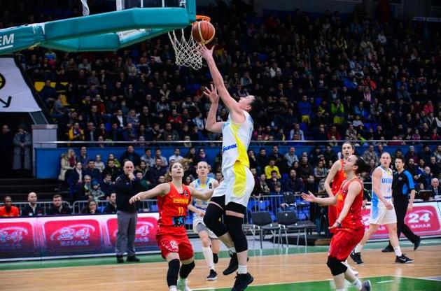 Женская сборная Украины проиграла Испании в квалификации Евробаскета-2019