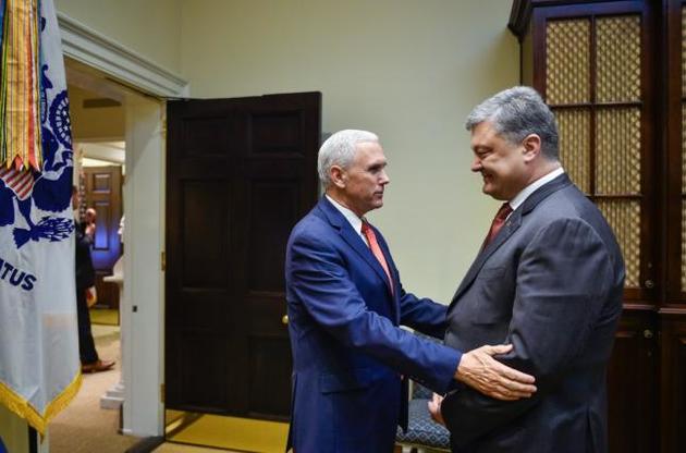 Порошенко обсудил с Пенсом антикоррупционный суд и военную помощь США Украине