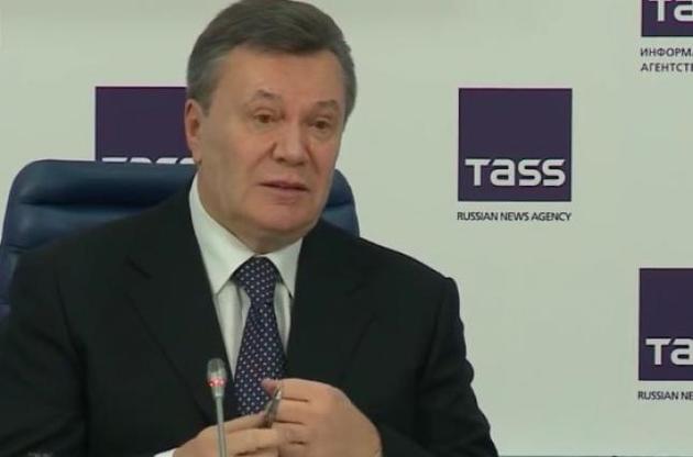Янукович рассказал об общении с Путиным через аппарат, видятся редко