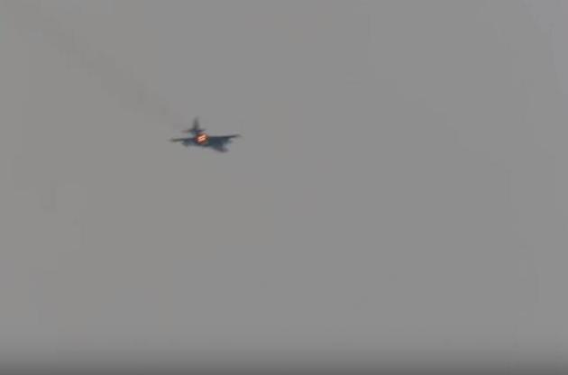 Опубликовано новое видео обстрела российского Су-25 в Сирии