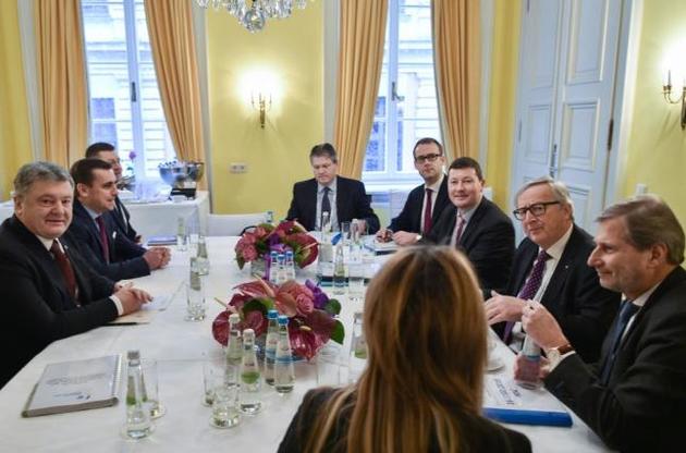 Порошенко встретился с Юнкером и Ханом в рамках Мюнхенской конференции