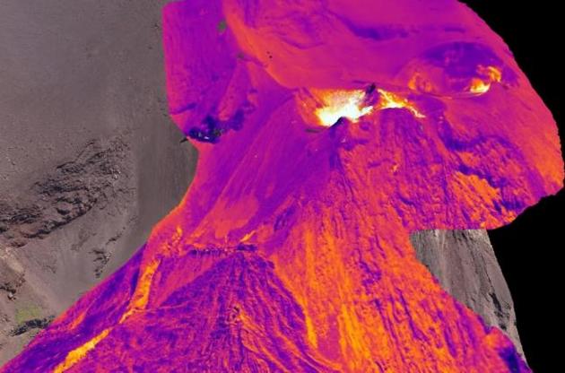 Вчені вперше створили тривимірну теплову карту активного вулкана