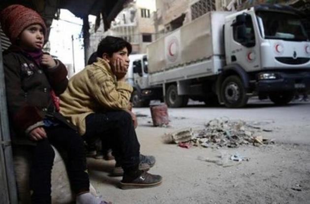 Колонна Красного Креста наконец-то добралась до Гуты