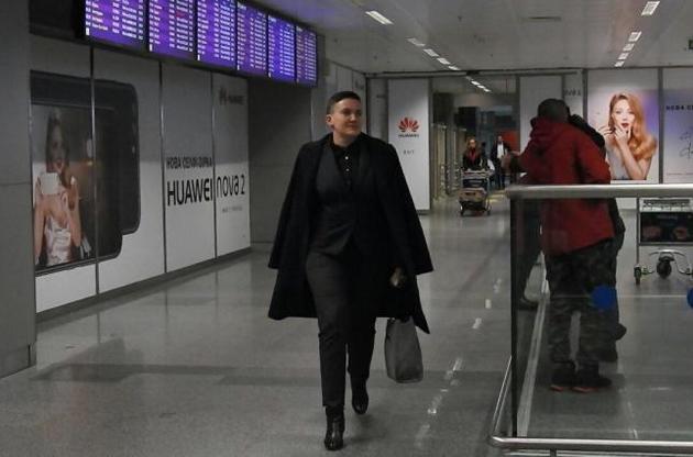 Надежда Савченко прилетела в Киев из Мюнхена