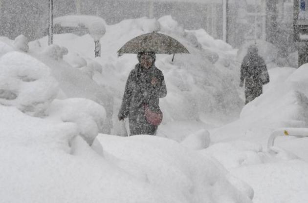Жертвами снегопадов в Японии стали 15 человек
