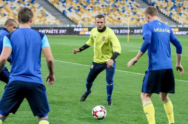 Сборная Украины опережает Ирландию на одно очко