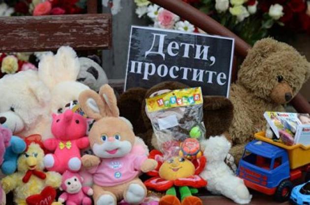 "Донбас" і "Кременчук" перед матчем вшанували пам'ять про загиблих при пожежі в Кемерово