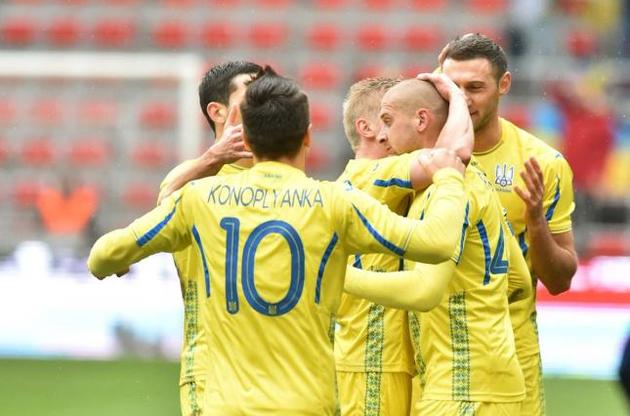 Украина вернется в топ-30 рейтинга ФИФА