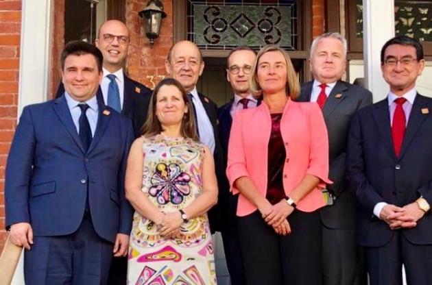 Климкин заверил, что &quot;Большая семерка&quot; воспринимает Украину как часть свободного мира